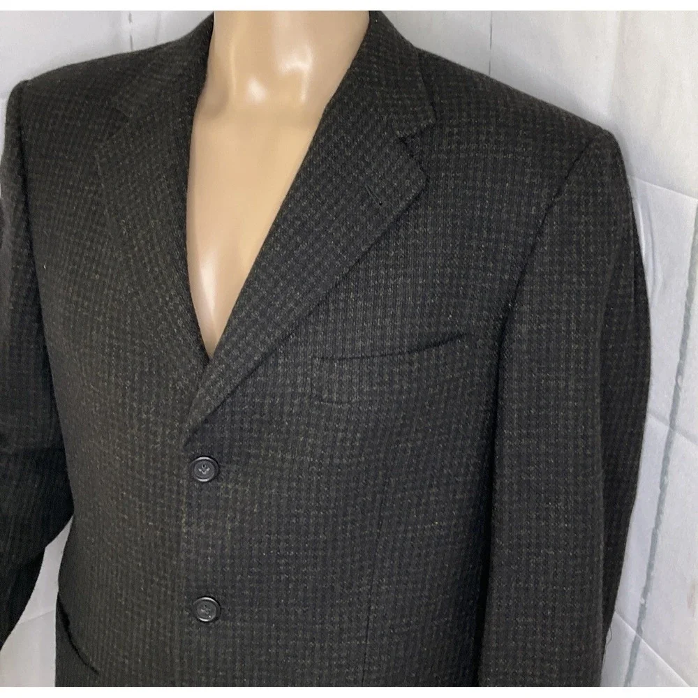 Burberry London Blazer Jacket Saks Of Fifth 3-Button Wool‎ Cashmere Blend Men 40